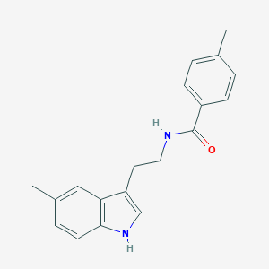 molecular formula C19H20N2O B265161 4-methyl-N-[2-(5-methyl-1H-indol-3-yl)ethyl]benzamide 
