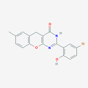 2-(5-bromo-2-hydroxyphenyl)-7-methyl-3H-chromeno[2,3-d]pyrimidin-4(5H)-one