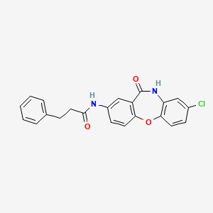 N-(8-chloro-11-oxo-10,11-dihydrodibenzo[b,f][1,4]oxazepin-2-yl)-3-phenylpropanamide