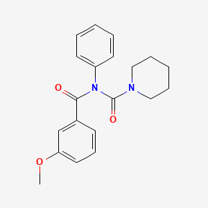 molecular formula C20H22N2O3 B2651632 N-(3-甲氧基苯甲酰基)-N-苯基哌啶-1-甲酰胺 CAS No. 899755-00-1
