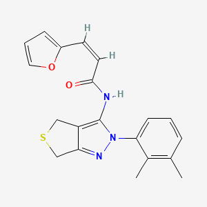 molecular formula C20H19N3O2S B2651633 (Z)-N-(2-(2,3-dimethylphenyl)-4,6-dihydro-2H-thieno[3,4-c]pyrazol-3-yl)-3-(furan-2-yl)acrylamide CAS No. 450344-46-4