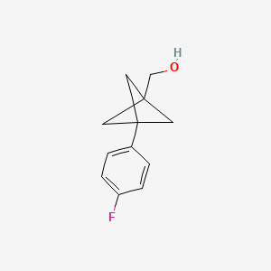 [3-(4-Fluorophenyl)-1-bicyclo[1.1.1]pentanyl]methanol