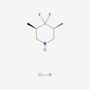 (3R,5R)-4,4-Difluoro-3,5-dimethylpiperidine;hydrochloride