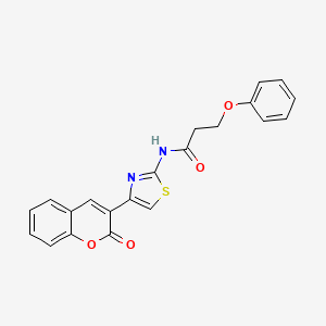 N-(4-(2-oxo-2H-chromen-3-yl)thiazol-2-yl)-3-phenoxypropanamide