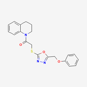 1-(3,4-dihydroquinolin-1(2H)-yl)-2-((5-(phenoxymethyl)-1,3,4-oxadiazol-2-yl)thio)ethanone