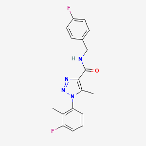 N-(4-fluorobenzyl)-1-(3-fluoro-2-methylphenyl)-5-methyl-1H-1,2,3-triazole-4-carboxamide