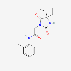 molecular formula C17H23N3O3 B2651659 2-(4,4-diethyl-2,5-dioxoimidazolidin-1-yl)-N-(2,4-dimethylphenyl)acetamide CAS No. 852703-99-2