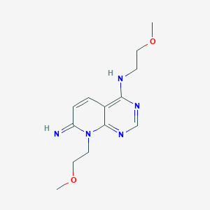 7-imino-N,8-bis(2-methoxyethyl)-7,8-dihydropyrido[2,3-d]pyrimidin-4-amine