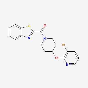 Benzo[d]thiazol-2-yl(4-((3-bromopyridin-2-yl)oxy)piperidin-1-yl)methanone