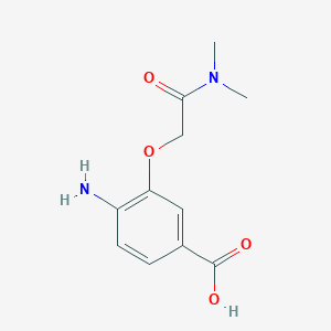 4-Amino-3-[(dimethylcarbamoyl)methoxy]benzoic acid