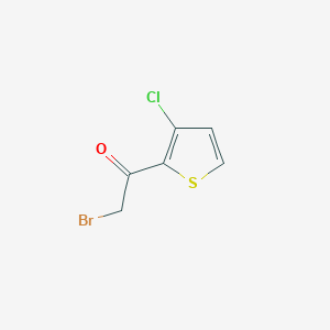 molecular formula C6H4BrClOS B2651674 2-Bromo-1-(3-chloro-2-thienyl)-1-ethanone CAS No. 256486-71-2