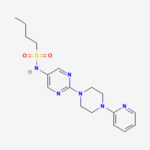 N-(2-(4-(pyridin-2-yl)piperazin-1-yl)pyrimidin-5-yl)butane-1-sulfonamide