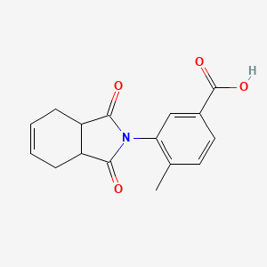 molecular formula C16H15NO4 B2651679 3-(1,3-dioxo-2,3,3a,4,7,7a-hexahydro-1H-isoindol-2-yl)-4-methylbenzoic acid CAS No. 895766-27-5