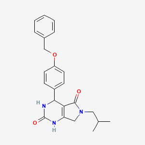 4-(4-(benzyloxy)phenyl)-6-isobutyl-3,4,6,7-tetrahydro-1H-pyrrolo[3,4-d]pyrimidine-2,5-dione