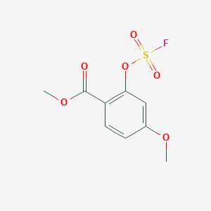 molecular formula C9H9FO6S B2651687 Methyl 2-fluorosulfonyloxy-4-methoxybenzoate CAS No. 2411298-42-3