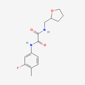 N1-(3-fluoro-4-methylphenyl)-N2-((tetrahydrofuran-2-yl)methyl)oxalamide