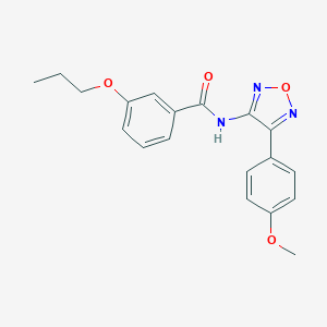 molecular formula C19H19N3O4 B265170 N-[4-(4-methoxyphenyl)-1,2,5-oxadiazol-3-yl]-3-propoxybenzamide 