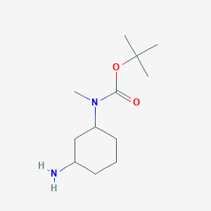 molecular formula C12H24N2O2 B2651703 叔丁基N-(3-氨基环己基)-N-甲基氨基甲酸酯 CAS No. 1783996-31-5