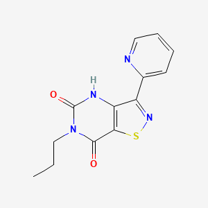 6-propyl-3-pyridin-2-ylisothiazolo[4,5-d]pyrimidine-5,7(4H,6H)-dione