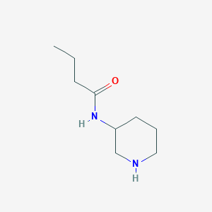 molecular formula C9H18N2O B2651723 N-(piperidin-3-yl)butanamide CAS No. 814916-94-4