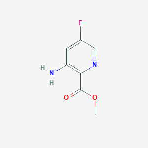molecular formula C7H7FN2O2 B2651724 Methyl 3-amino-5-fluoropicolinate CAS No. 1052714-11-0