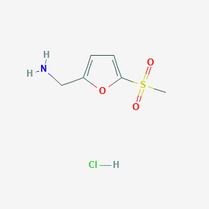 (5-Methanesulfonylfuran-2-yl)methanamine hydrochloride
