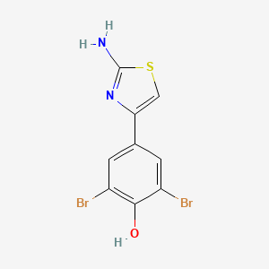 4-(2-Amino-1,3-thiazol-4-yl)-2,6-dibromophenol
