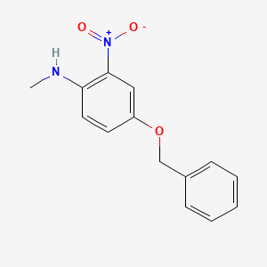 molecular formula C14H14N2O3 B2651731 4-(Benzyloxy)-N-methyl-2-nitroaniline CAS No. 1951439-76-1