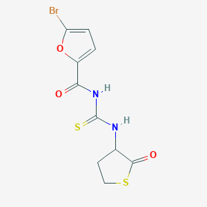 molecular formula C10H9BrN2O3S2 B2651739 5-bromo-N-((2-oxotetrahydrothiophen-3-yl)carbamothioyl)furan-2-carboxamide CAS No. 956783-91-8