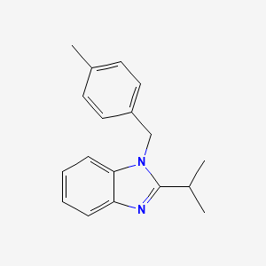 1-[(4-methylphenyl)methyl]-2-(propan-2-yl)-1H-1,3-benzodiazole