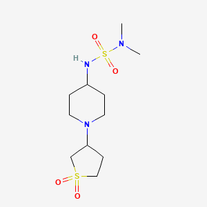 4-(Dimethylsulfamoylamino)-1-(1,1-dioxothiolan-3-yl)piperidine