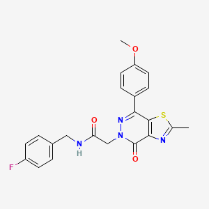 N-(4-fluorobenzyl)-2-(7-(4-methoxyphenyl)-2-methyl-4-oxothiazolo[4,5-d]pyridazin-5(4H)-yl)acetamide