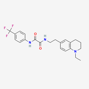 N1-(2-(1-ethyl-1,2,3,4-tetrahydroquinolin-6-yl)ethyl)-N2-(4-(trifluoromethyl)phenyl)oxalamide