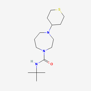 molecular formula C15H29N3OS B2651763 N-Tert-butyl-4-(thian-4-yl)-1,4-diazepane-1-carboxamide CAS No. 2309554-20-7
