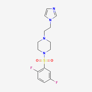 1-(2-(1H-imidazol-1-yl)ethyl)-4-((2,5-difluorophenyl)sulfonyl)piperazine