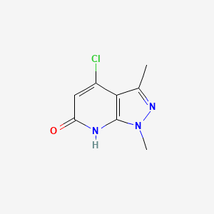 4-chloro-1,3-dimethyl-1H-pyrazolo[3,4-b]pyridin-6-ol