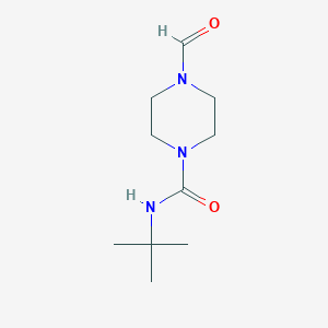 molecular formula C10H19N3O2 B2651780 N-叔丁基-4-甲酰基哌嗪-1-甲酰胺 CAS No. 1024540-12-2