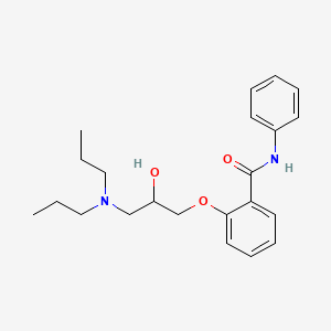 molecular formula C22H30N2O3 B2651785 2-[3-(dipropylamino)-2-hydroxypropoxy]-N-phenylbenzamide 