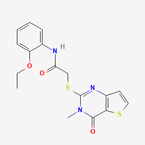 N-(2-ethoxyphenyl)-2-[(3-methyl-4-oxo-3,4-dihydrothieno[3,2-d]pyrimidin-2-yl)sulfanyl]acetamide