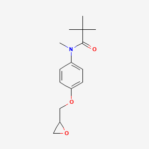 molecular formula C15H21NO3 B2651801 N,2,2-Trimethyl-N-[4-(oxiran-2-ylmethoxy)phenyl]propanamide CAS No. 2411257-15-1
