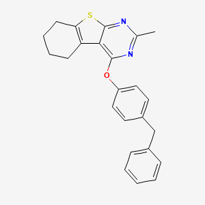 4-(4-Benzylphenoxy)-2-methyl-5,6,7,8-tetrahydro[1]benzothieno[2,3-d]pyrimidine