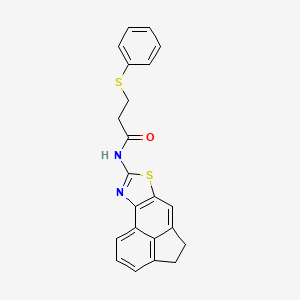 N-(4,5-dihydroacenaphtho[5,4-d]thiazol-8-yl)-3-(phenylthio)propanamide