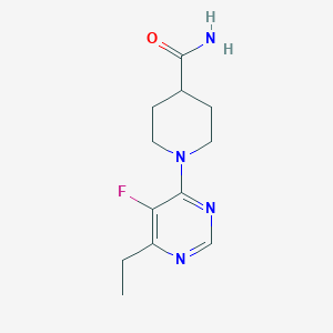 1-(6-Ethyl-5-fluoropyrimidin-4-yl)piperidine-4-carboxamide