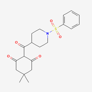 5,5-Dimethyl-2-{[1-(phenylsulfonyl)-4-piperidinyl]carbonyl}-1,3-cyclohexanedione