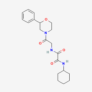 N1-cyclohexyl-N2-(2-oxo-2-(2-phenylmorpholino)ethyl)oxalamide