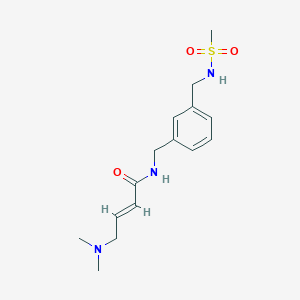 (E)-4-(Dimethylamino)-N-[[3-(methanesulfonamidomethyl)phenyl]methyl]but-2-enamide