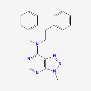 N-benzyl-3-methyl-N-(2-phenylethyl)-3H-[1,2,3]triazolo[4,5-d]pyrimidin-7-amine