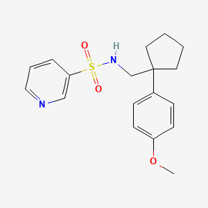 N-((1-(4-methoxyphenyl)cyclopentyl)methyl)pyridine-3-sulfonamide