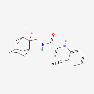 N1-(2-cyanophenyl)-N2-(((1R,3S,5r,7r)-2-methoxyadamantan-2-yl)methyl)oxalamide