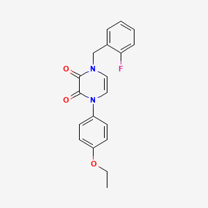 1-(4-ethoxyphenyl)-4-(2-fluorobenzyl)pyrazine-2,3(1H,4H)-dione